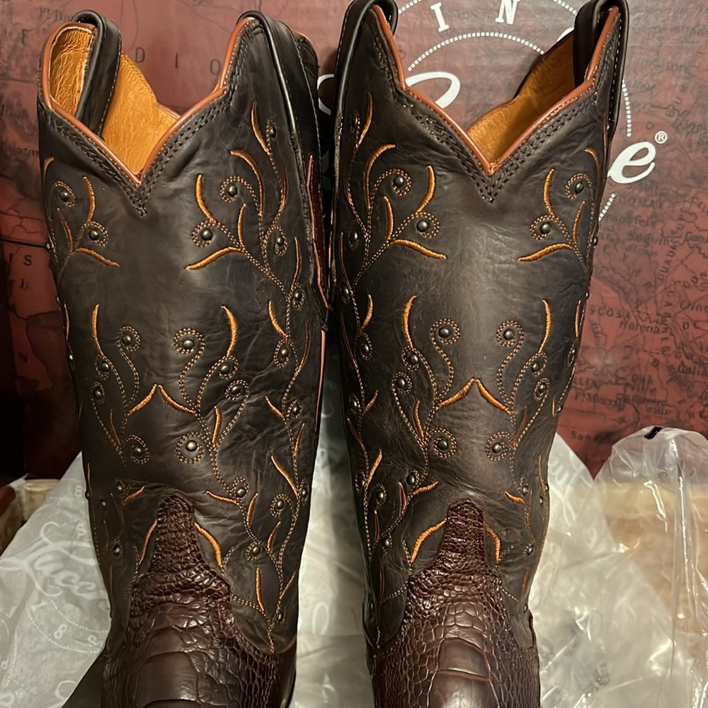 Lucchese Ostrich Boots - Picture 2 of 6